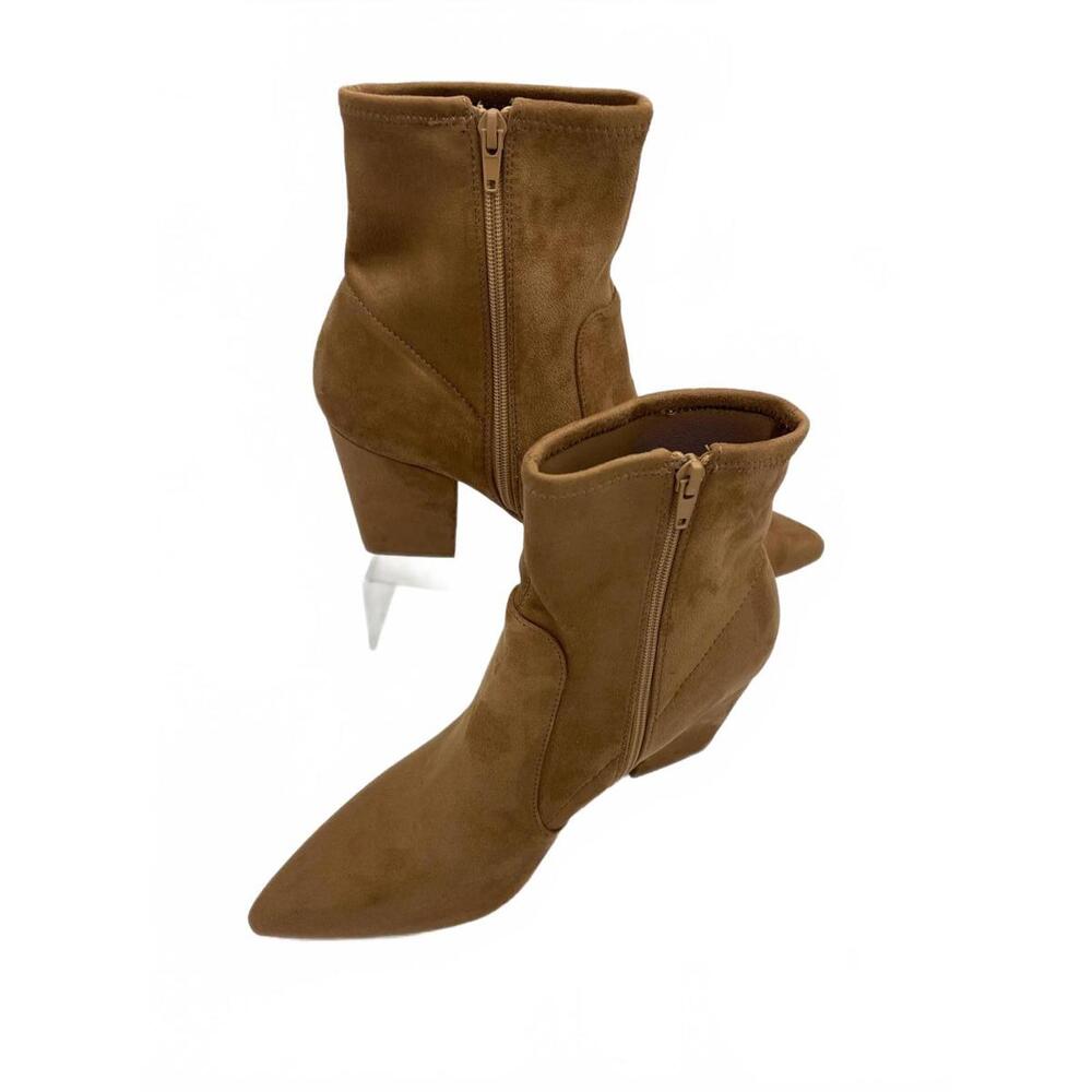 On 34th Chic Brown Pointed Ankle Boots Women's size 11